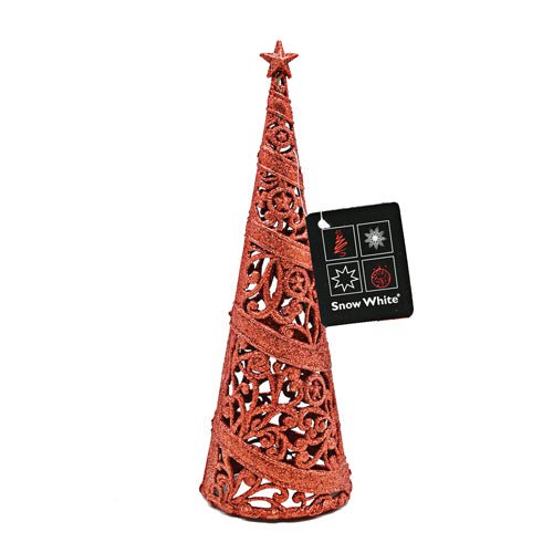 Glitter Christmas Tree Ornament Assorted Colours