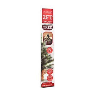 Snowy Prelit LED Christmas Tree Artificial 2ft
