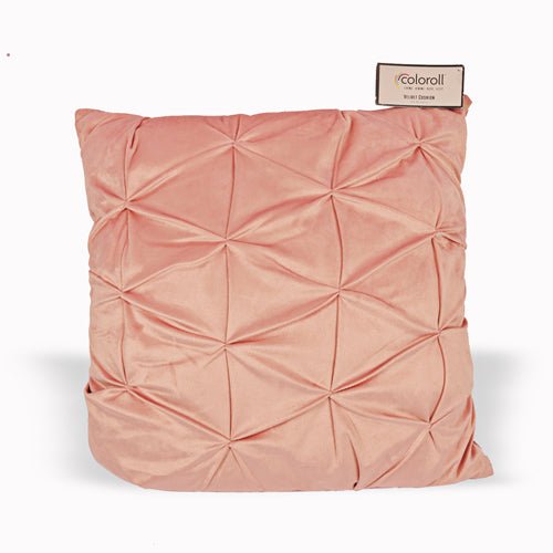 Coloroll Pink Velvet Cushion 50cm x 50cm