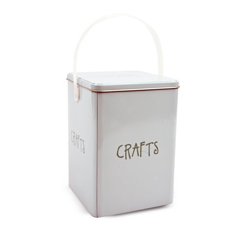 Tessuto Trendy Aqua Crafts Storage Tin