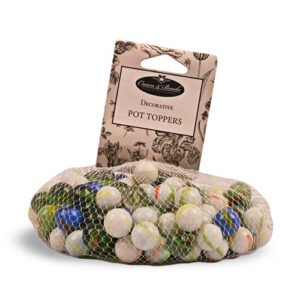 Crown & Brooke Decorative Marble Round Ball Pot Toppers