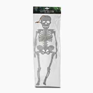 Halloween Hanging Glitter Skeleton Decoration Assorted Colours L51cm
