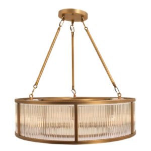 Ariel Antique Brass Finish Ceiling Light