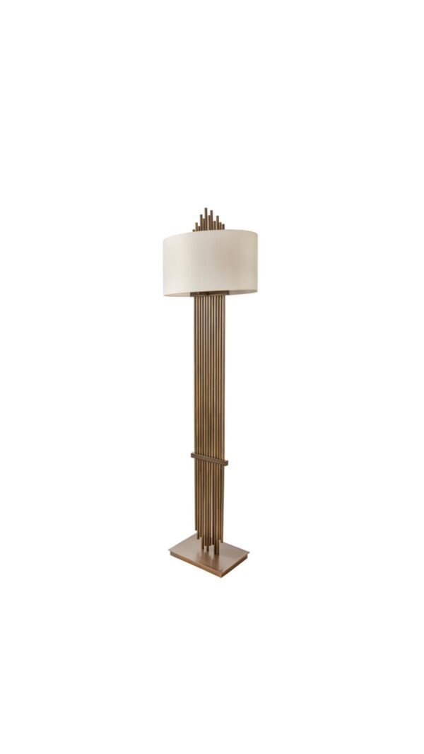 Dark Antique Brass Floor Lamp