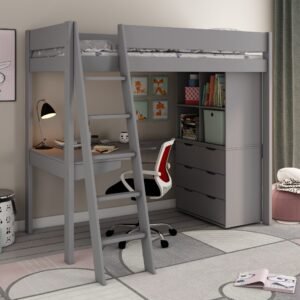 Estella Grey - High with Chest/Cube/Corner Desk
