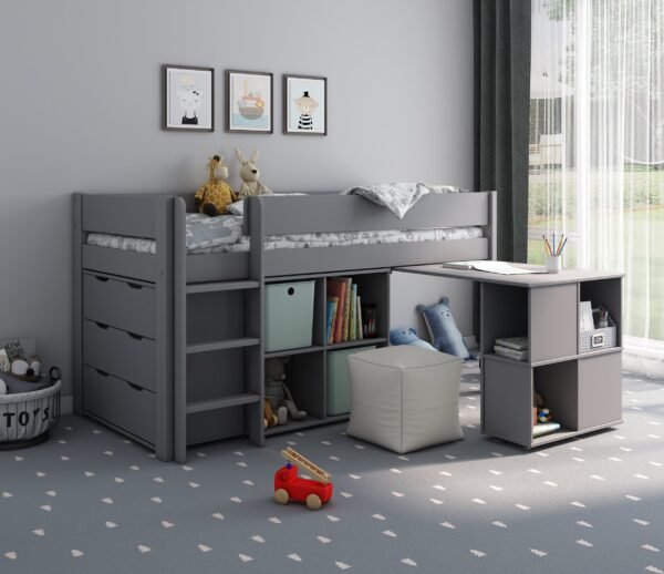 Estella Grey – Mid with Cube/Desk and Chest