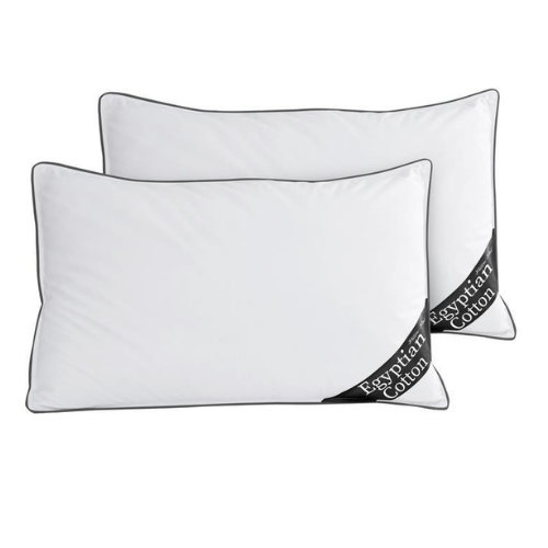 2 Pack Egyptian Cotton Pillowcases Ultra Soft Assorted Colours