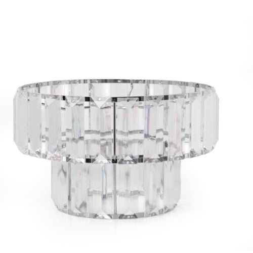 Crystal 2 Tier Clear Ceiling Pendant Shade