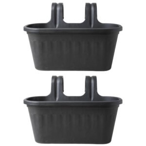 Garden Essentials Over Fence Plastic Basket 38cm Assorted Pack