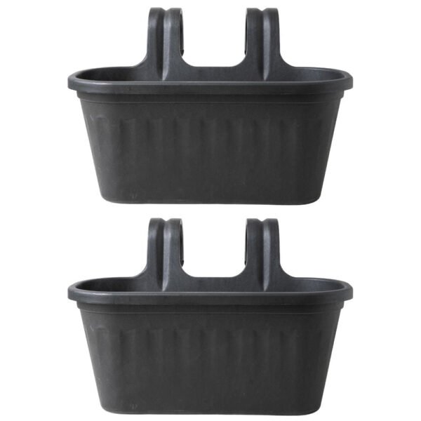 Garden Essentials Over Fence Plastic Basket 38cm Assorted Pack