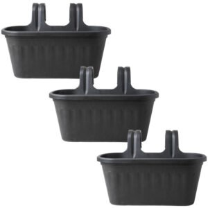 Garden Essentials Over Fence Plastic Basket 38cm Assorted Pack