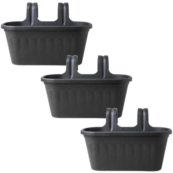 Garden Essentials Over Fence Plastic Basket 38cm Assorted Pack
