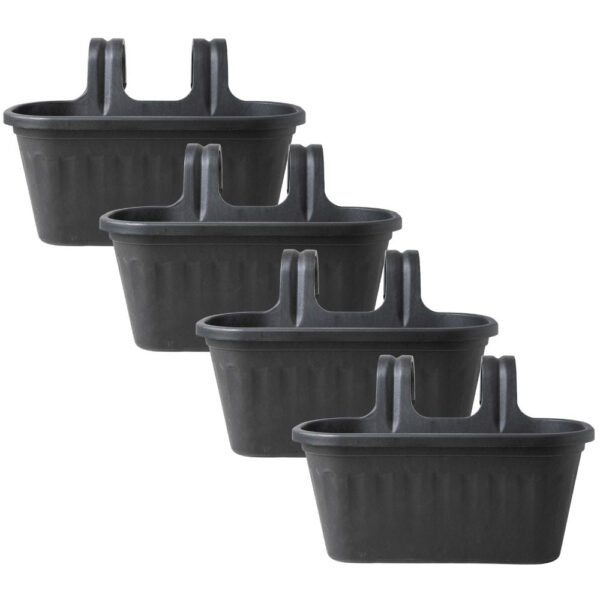 Garden Essentials Over Fence Plastic Basket 38cm Assorted Pack