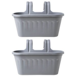 Garden Essentials Over Fence Plastic Basket 38cm Assorted Pack