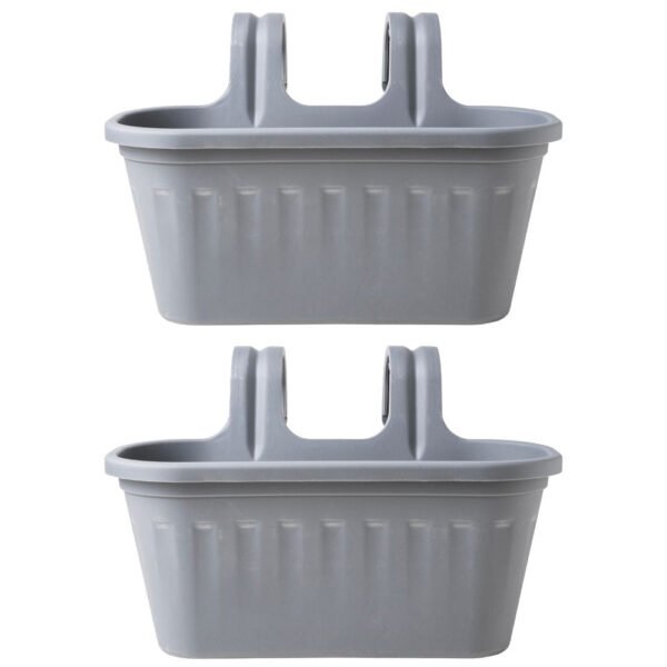 Garden Essentials Over Fence Plastic Basket 38cm Assorted Pack