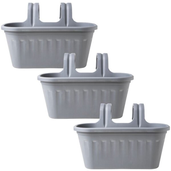 Garden Essentials Over Fence Plastic Basket 38cm Assorted Pack