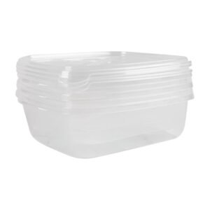 Woolf & Baker Square Food Storage Tubs 3 Piece Set 0.9L