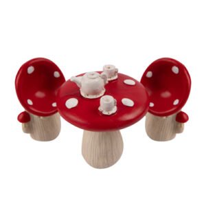 Fairy Toadstool Tea Set Garden Ornament