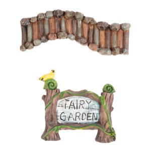 Fairy Garden Path And Sign Ornament