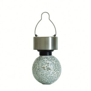 Solar Energy Hanging Mosaic Ball Light Stainless Steel