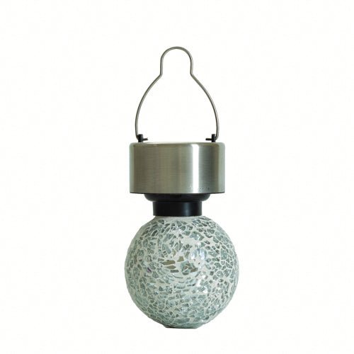 Solar Energy Hanging Mosaic Ball Light Stainless Steel