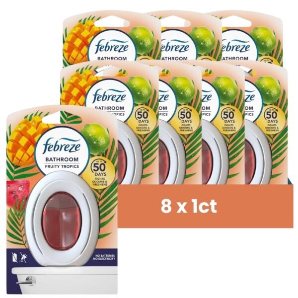 Febreze Fruity Tropics Bathroom Air Freshener 7.5ml – Pack of 8