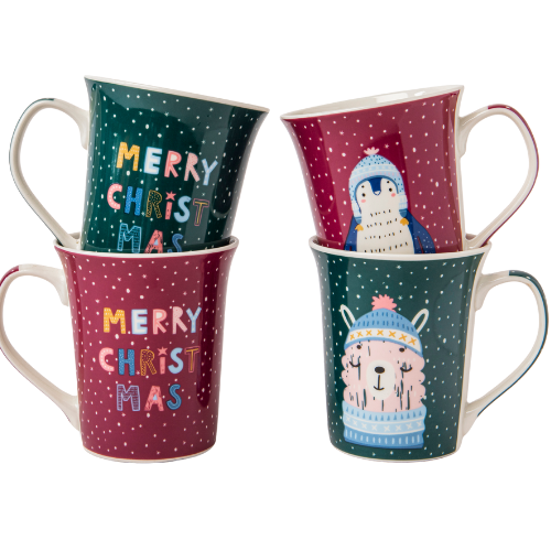 Festive Christmas Ceramic Mug 350ml Assorted Designs