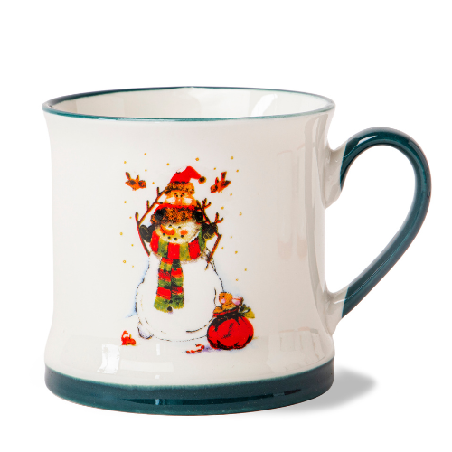 Festive Snowman Ceramic Mug 340ml Assorted Designs