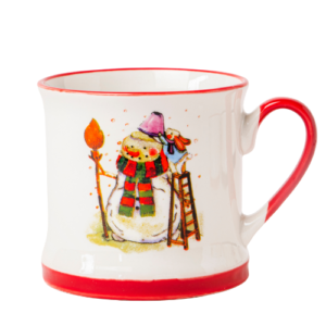 Festive Snowman Ceramic Mug 340ml Assorted Designs
