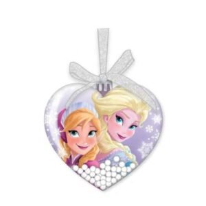 Disney Frozen Christmas Bauble Clear Heart Shape