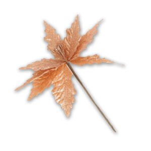 Gold Glitter Flower Pick Christmas Decoration
