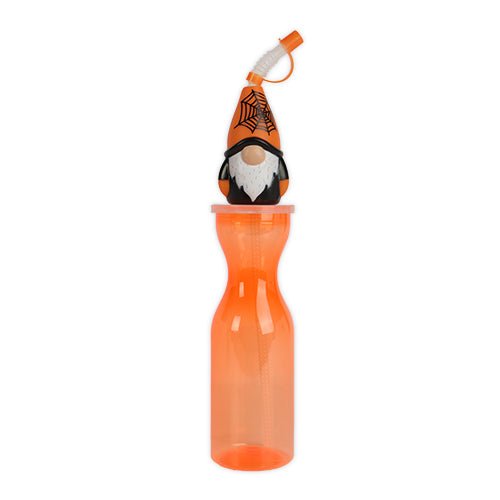 Halloween Orange Gonk Spider Web Water Bottle