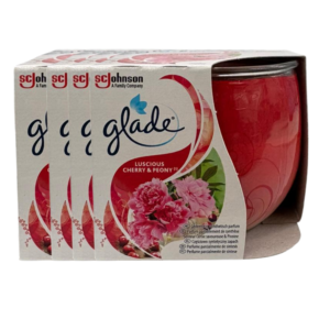 Glade Cherry & Peony Scented Candle 108g Assorted Packs