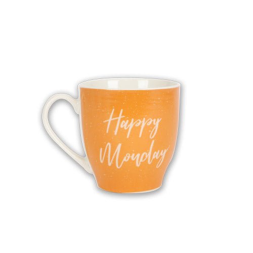Happy Monday Orange Hugga Mug