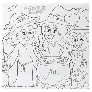 Halloween Colour Your Own Canvas XL Assorted Designs
