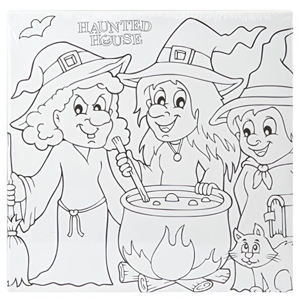 Halloween Colour Your Own Canvas XL Assorted Designs