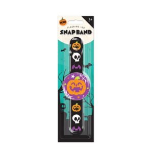 Halloween Flashing LED Snap Band Assorted Designs