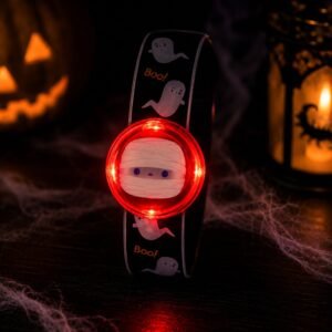 Halloween LED Flashing Snap Band Assorted Designs