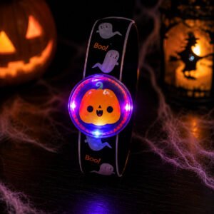 Halloween LED Flashing Snap Band Assorted Designs