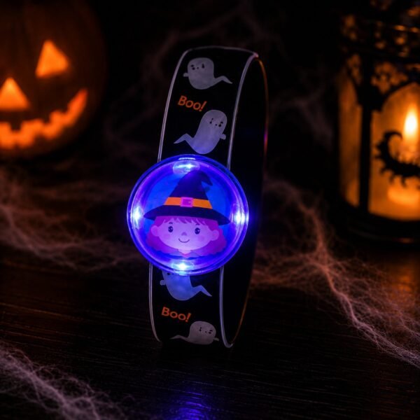 Halloween LED Flashing Snap Band Assorted Designs