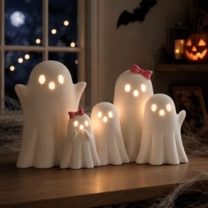 Halloween LED Light Up Ghost Family
