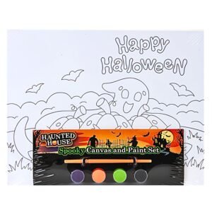 Halloween Paint Your Own Canvas Board Art Large Assorted Designs
