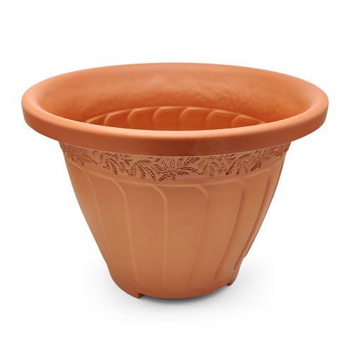 Round Woodland Garden Planter Assorted Colours 38cm
