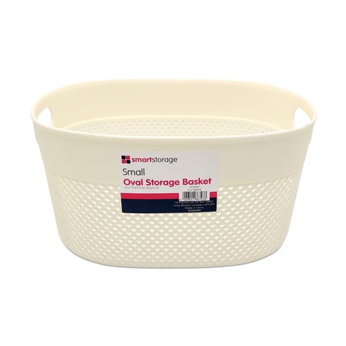 Smart Storage Cream Oval Basket Assorted Sizes