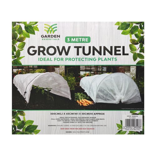 Garden Essentials Grow Tunnel 3 Metre Assorted Colours