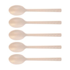 Bamboo Melamine Trendy Tableware 5 Piece Teaspoon Set