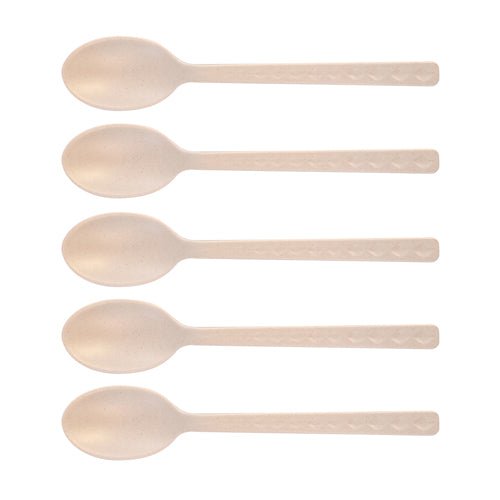 Bamboo Melamine Trendy Tableware 5 Piece Teaspoon Set