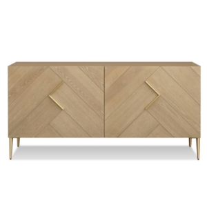 Natural Oak Parquet Design Sideboard