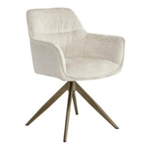 Luxury Chenille Swivel Armchair
