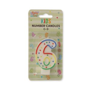 Party Time Kids Number Birthday Candles 0-9
